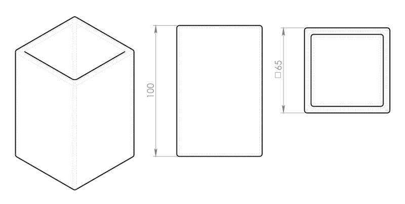 VERBENA sklenka na postavení, keramika VE98