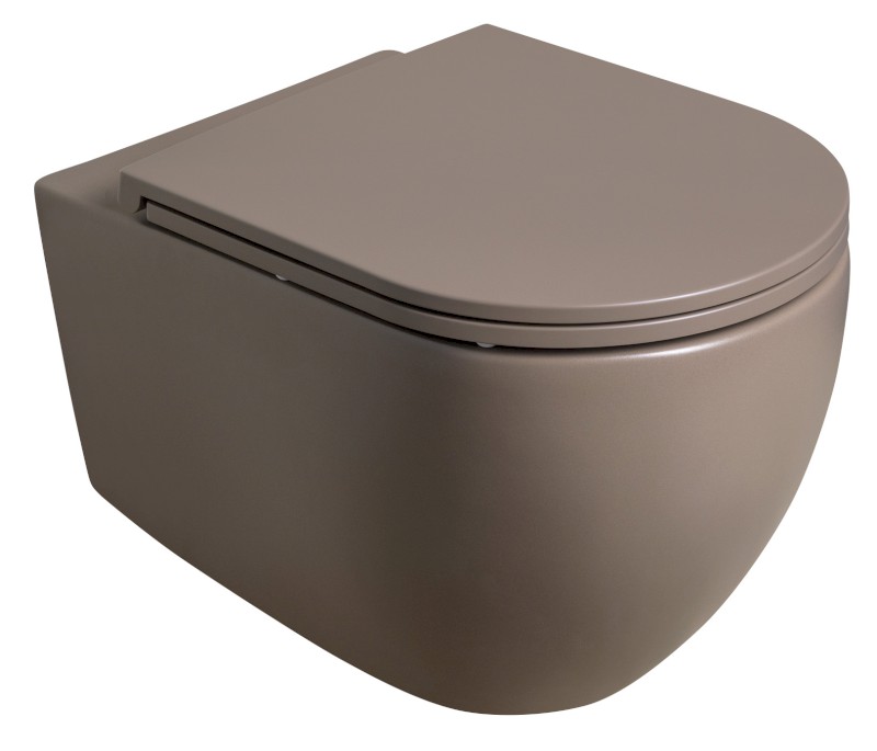 INFINITY WC sedátko, SLIM, Soft Close, Easy Take, taupe 40KF0531I