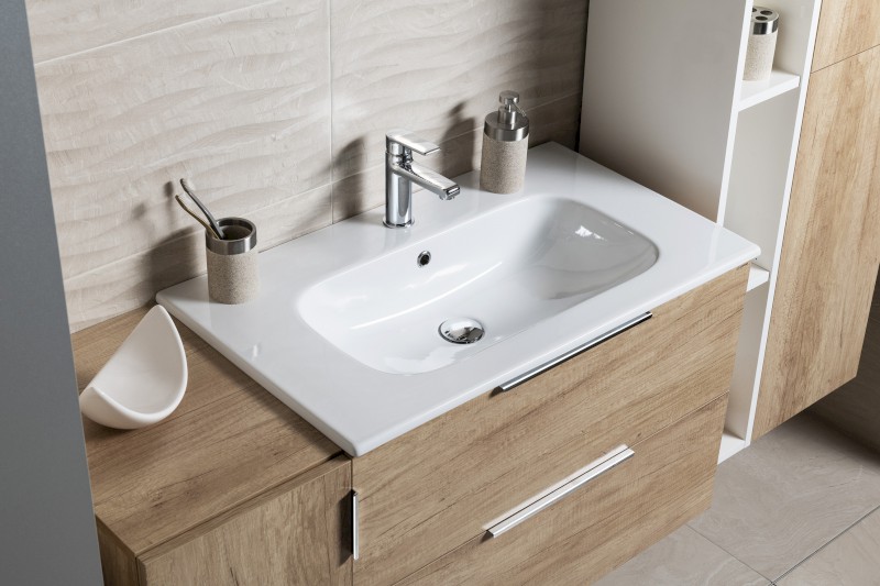 CIRASA STRIP umyvadlová skříňka 79,8x52x46cm, siena CR801-4242S