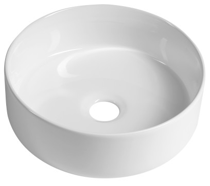 NIMIS keramické umývátko na desku Ø 30cm, bílá AR489