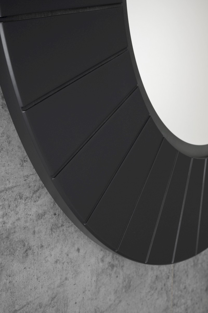 LUMIRO STRIP kulaté zrcadlo s LED osvětlením v rámu ø 75cm, carina LR750-4141S