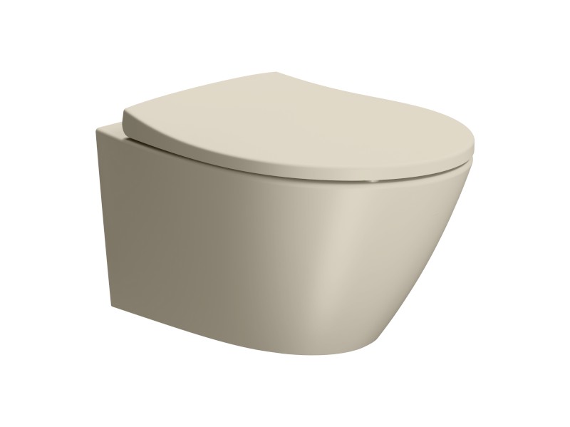 MODO závěsná WC mísa, Swirlflush, 37x52cm, creta dual-mat 981608