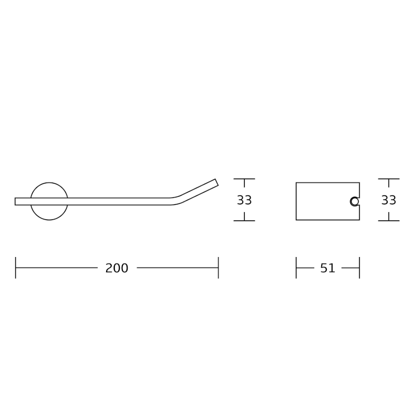 Držák toaletního papíru, černá mat UN88233B