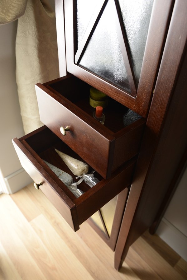 CROSS skříňka vysoká 49x170x39cm, levá, buk CR314