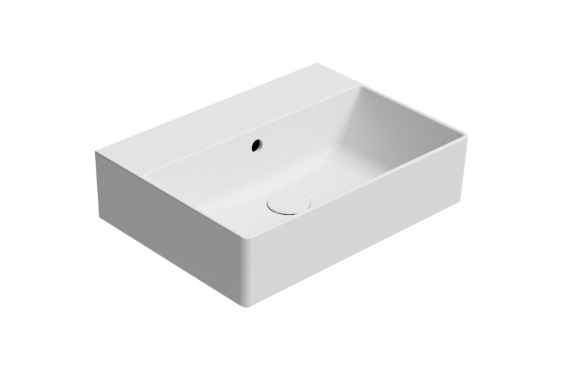 KUBE X keramické umyvadlo 50x37cm, bez otvoru, bílá mat 9447009