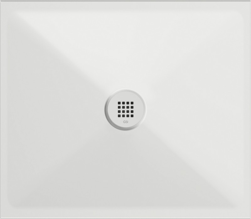 Keramická sprchová vanička, obdélník 80x70x2cm, bílá mat 46080709