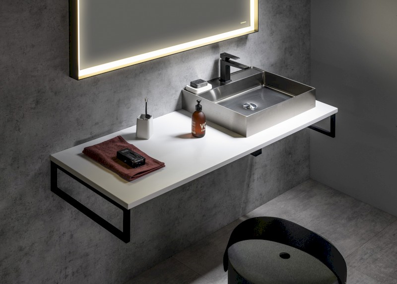 PLATO deska Rockstone 600x24x500mm, bílá mat PL060-0101