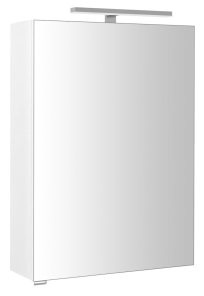 RIWA galerka s LED osvětlením, 50x70x17cm, bílá lesk RIW050-0030