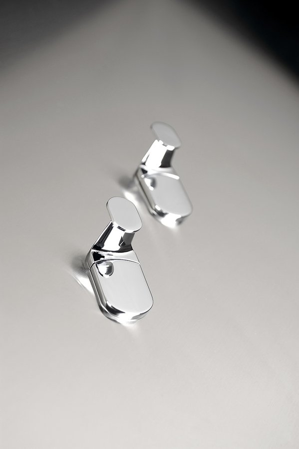 ZERO háček, balení 2 ks, chrom ZE001