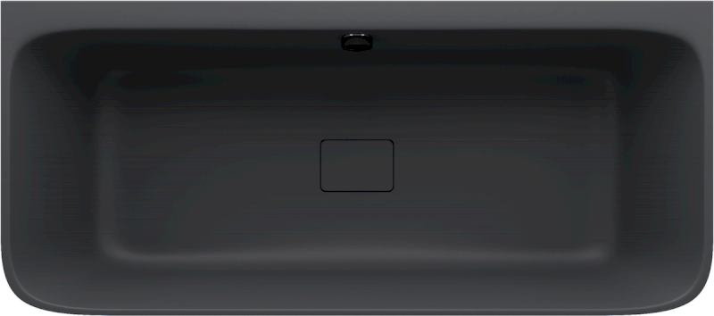 SKYLLA nástěnná stojící vana litý mramor 170x75x60cm, antracit mat 72430.51