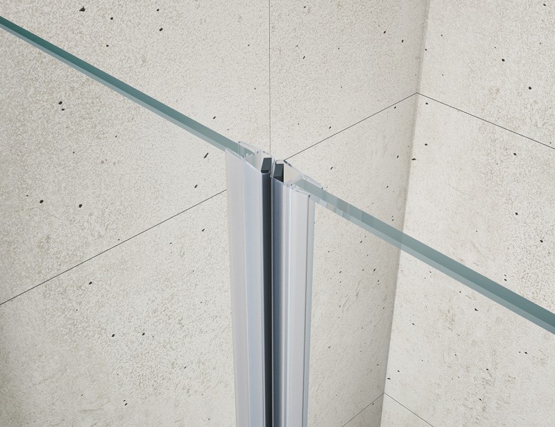 LORO sprchové dveře dvoukřídlé 900mm, čiré sklo GN4390