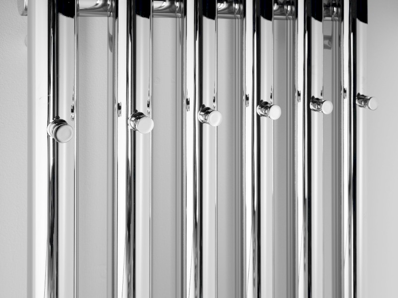 PILON otopné těleso 418x1800mm, se šesti háčky pro ručník, chrom IZ130T