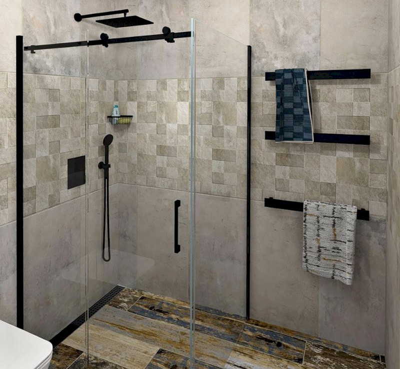 PATRON sušák osušky, 600x60mm, černá mat PX064