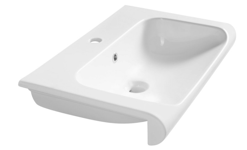 INKA keramické umyvadlo polozápustné, 60x40cm, bílá 341101