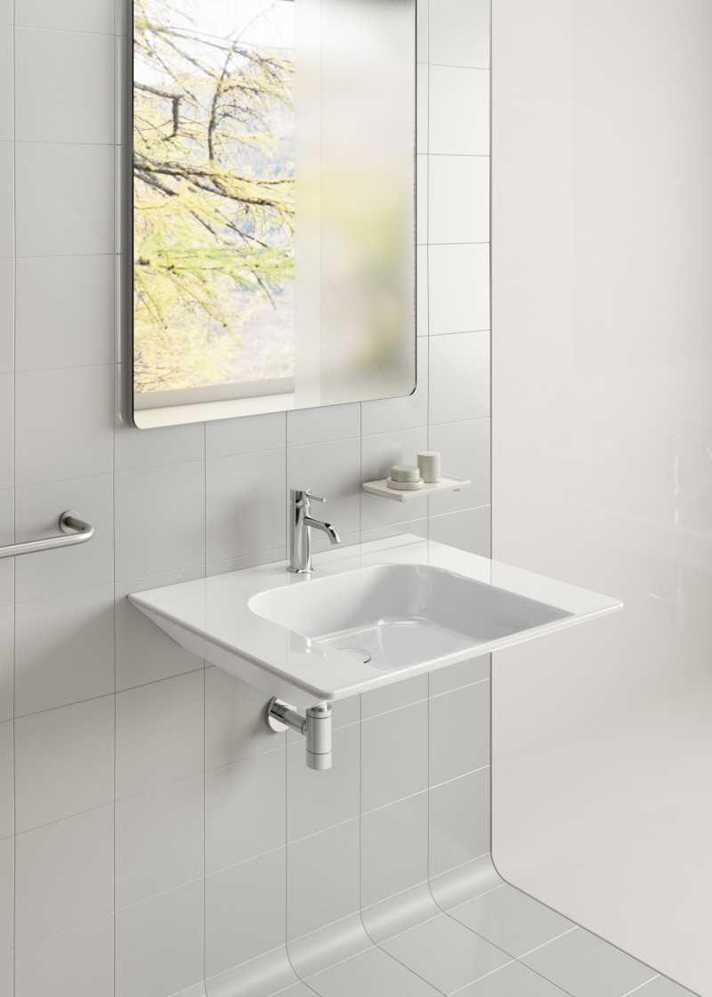 COMMUNITY keramické umyvadlo 70x55cm, bez přepadu, bílá ExtraGlaze 7632111