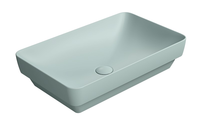 PURA keramické umyvadlo na desku 60x38cm, ghiaccio mat 883715