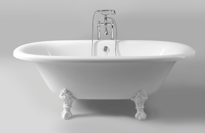 REGATA volně stojící vana 175x85x61cm, nohy bílé, bílá 10221