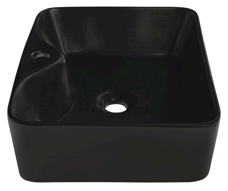 BALENA keramické umyvadlo na desku, 48x37cm, černá mat BH7013B