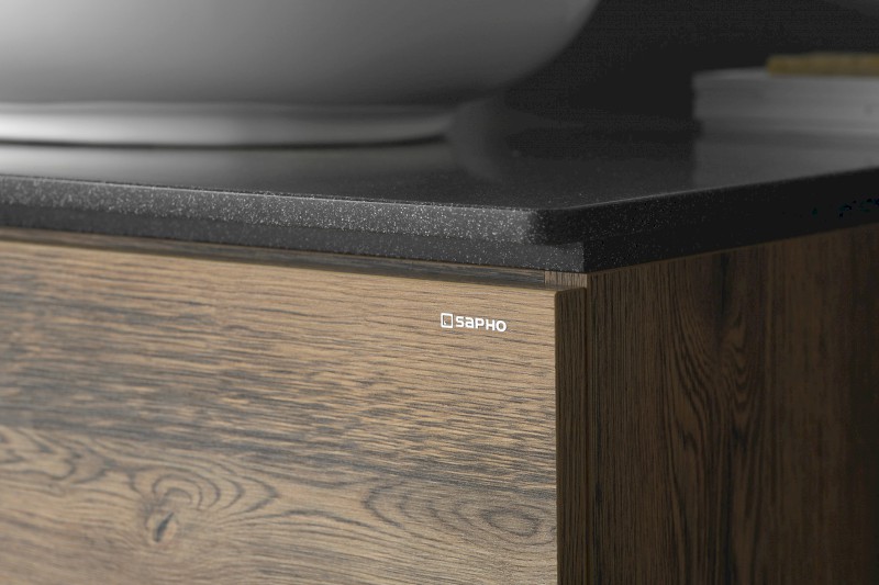 TREOS pracovní deska 1316x513 mm, rockstone, bílá mat TX132-0101