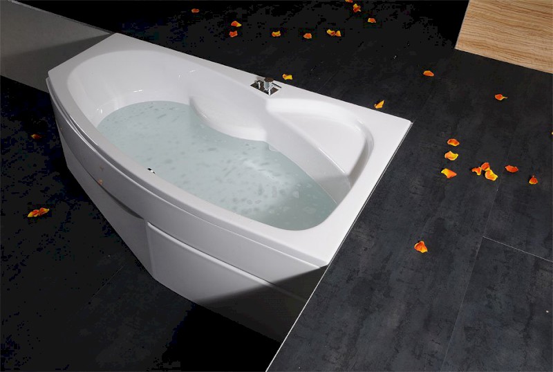 MAMBA L asymetrická vana 160x95x44cm, bílá 27111