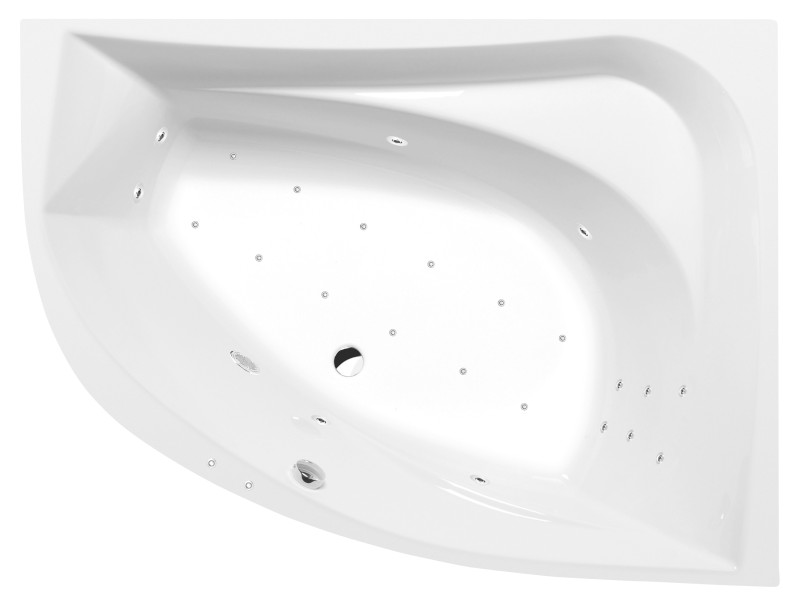 TANYA R hydromasážní vana, 160x120x49cm, Attraction Hydro-Air, chrom 66119.4010