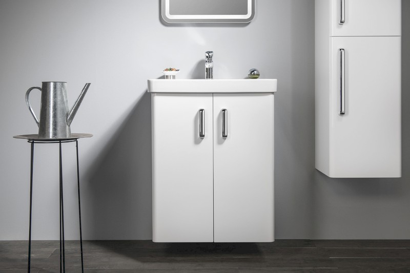 THEIA umyvadlová skříňka 56,4x70x44,2cm, 2xdvířka, bílá TH062-3030