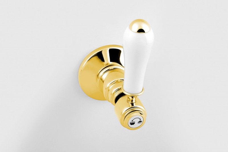 ANTEA podomítková sprchová baterie, 2 výstupy, zlato SET305-105