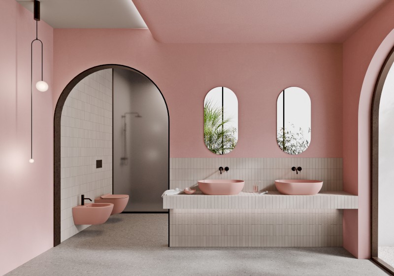 PURA závěsná WC mísa, Swirlflush, 36x55cm, blush dual-mat 881524