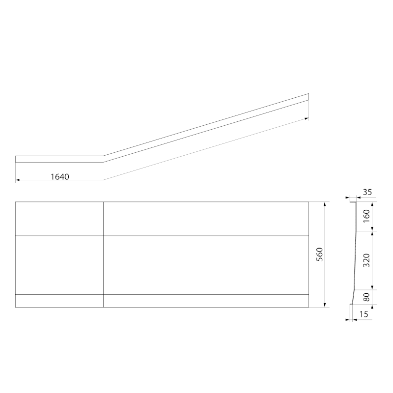 PROJEKTA L 160 panel čelní 20312