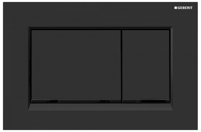 GEBERIT SIGMA30 ovládací tlačítko, Easy to clean, černá mat 115.883.16.1