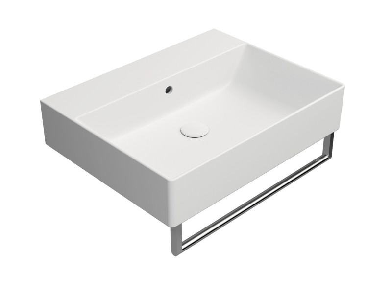 KUBE X keramické umyvadlo 60x47cm, bez otvoru, bílá mat 9431009