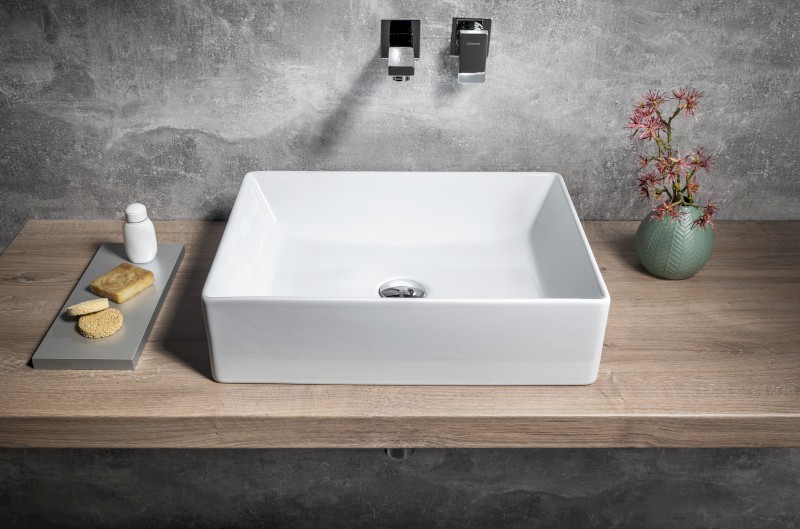 KUBE X keramické umyvadlo na desku, 50x37cm, bílá ExtraGlaze 942911