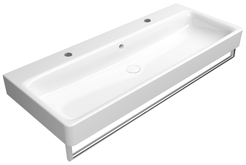 SAND keramické dvojumyvadlo 120x50 cm, bílá ExtraGlaze 9024211