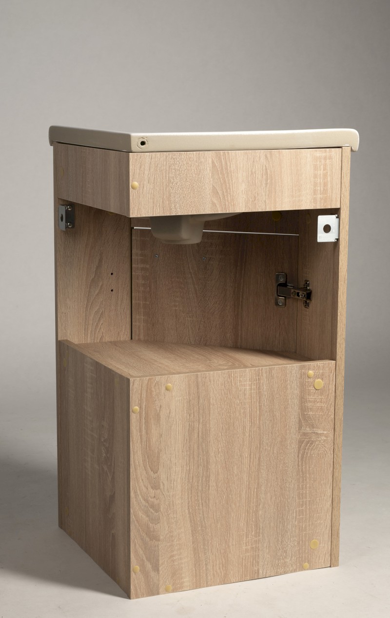 ZOJA umyvadlová skříňka rohová 39x74x39cm, dub platin pro 1601-40 50346