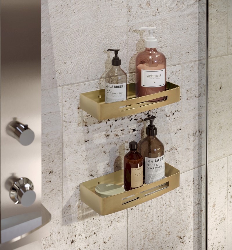 SMART police do sprchy, 300x45x128mm, zlato mat 241788