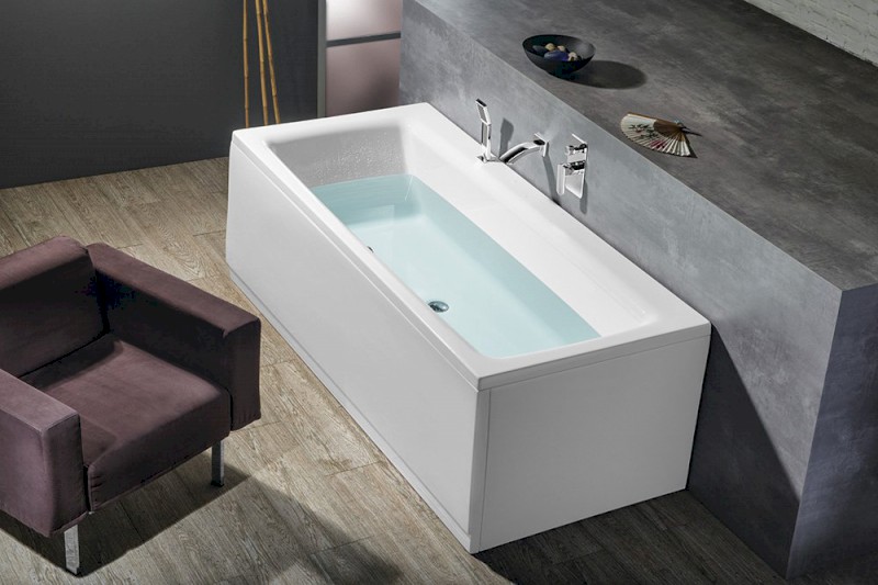 KVADRA obdélníková vana s konstrukcí 180x80x47cm, bílá 17711