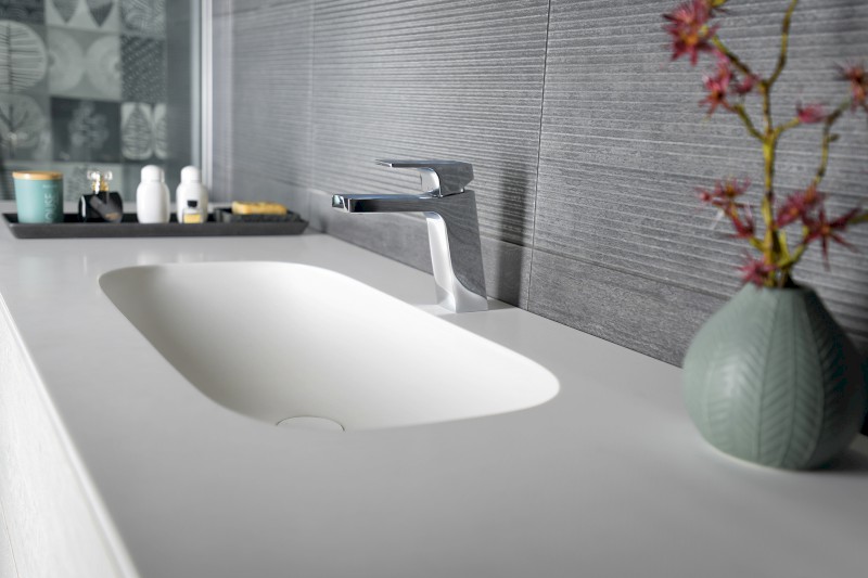 TREOS umyvadlová skříňka 110x53x50,5cm, dub Polar TS110-1010