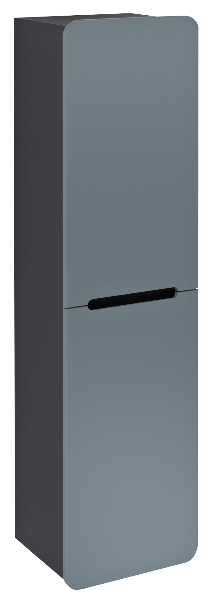 KERALA skříňka vysoká 38x143x32cm, 2x dvířka, levá/pravá, siena/antracit matný KR350-4234