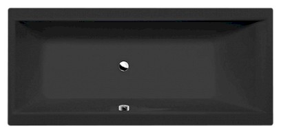 CLEO obdélníková vana 180x80x48cm, černá mat 95611.21