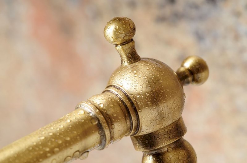 ANTEA stojánková dřezová baterie s retro hubicí, bronz 3126