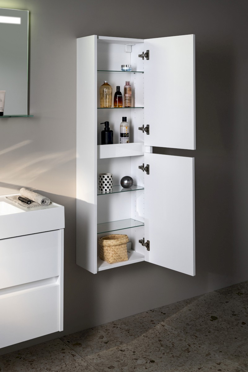 NIRONA skříňka vysoká 40x140x20cm, 2x dvířka, levá/pravá, dub Sherwood NR450-1515