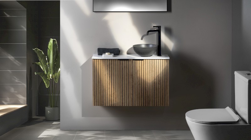 LATUS X umyvadlová skříňka 39,4x50x22cm, dub Sherwood LT110-1515