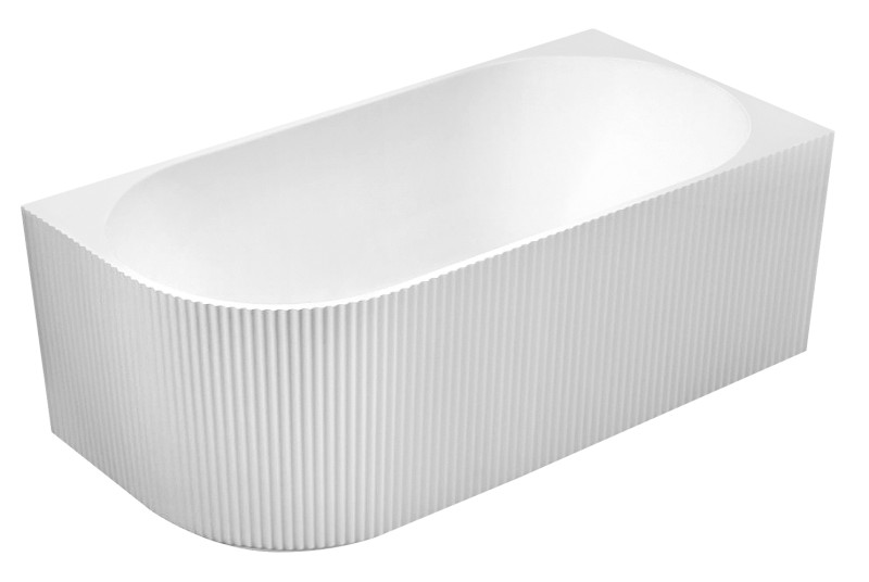 TIBERA STRIP R rohová stojící vana, 170x80cm, bílá E1015G