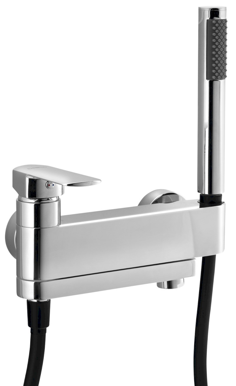 MIXONA nástěnná vanová baterie s ruční sprchou, otočné ramínko, chrom MG110