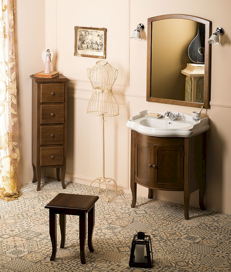 RETRO skříňka 35x119x33cm, buk 1673