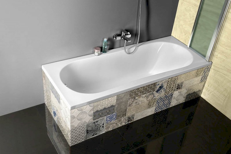 JIZERA vana 140x70x39cm, bílá G1470