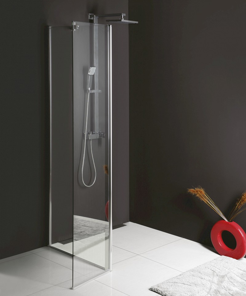 MODULAR SHOWER stěna k instalaci na zeď, pro připojení otočného panelu, 1000 mm MS3A-100