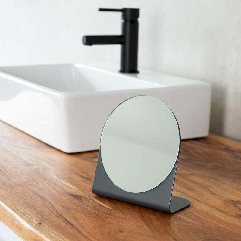 ARWEN kosmetické zrcátko na postavení, Ø 150mm, černá 03008010