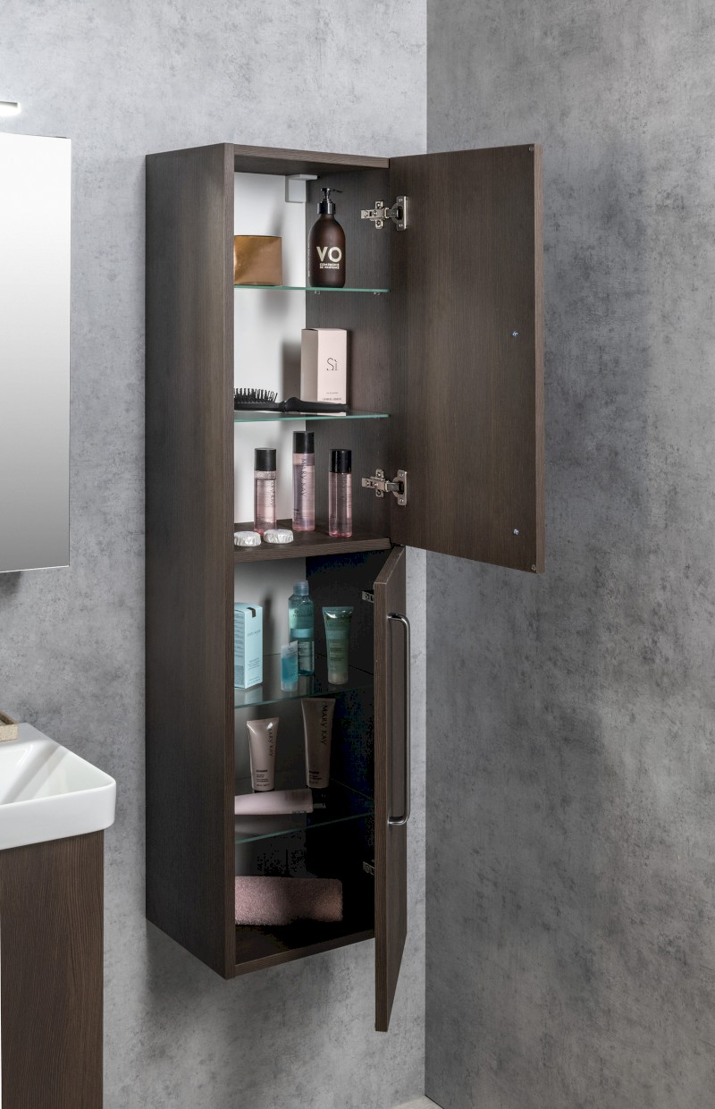 THEIA skříňka vysoká 35x138x29,3cm, levá/pravá, borovice rustik TH350-1616