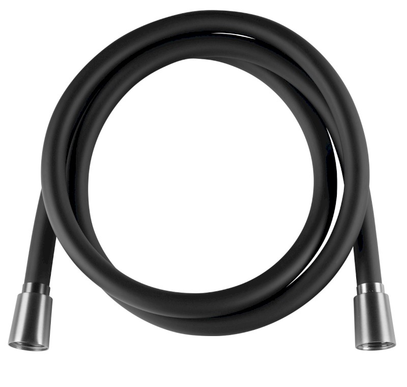 Plastová sprchová hadice, 150cm, černá mat 1208-81